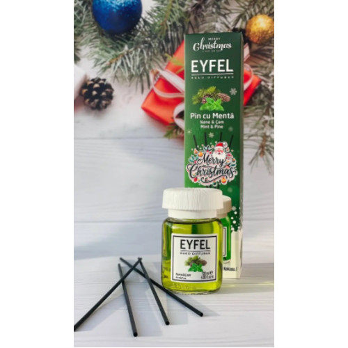 Аромадифузор Eyfel Perfume Reed Diffuser «Хвоя і М’ята», 120 мл